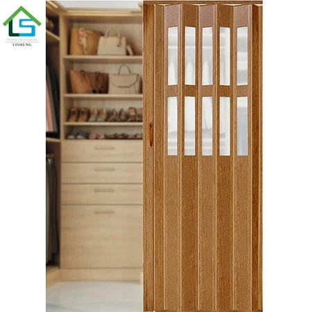 Frosted Glass PVC Folding Doors